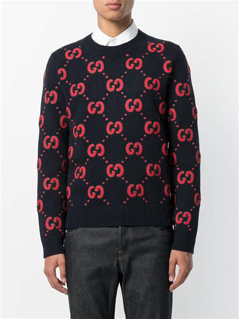 black gucci jumper|gucci sweater black and red.